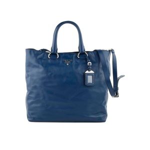 *SOLD* PRADA Soft Calf Tote Bag | Vitello Daino Bluette